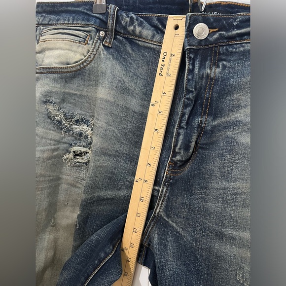 Embellish  NWT Distressed denim jeans grunge Denim by design size 44 blue - Picture 6 of 11